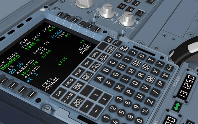 Captain FMGS Flight Management System of Airbus A320
